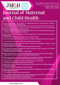 Image of Journal of Maternal and Child Health Vol. 8 No. 4 Tahun 2023