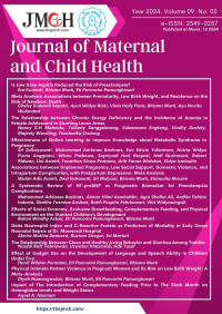 Image of Journal of Maternal and Child Health Vol. 9 No. 2 Tahun 2024